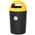 Zusatzbild Mülltonne Metro Dome Müllbehälter 100 L schwarz gelb