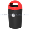 Mülltonne Metro Dome Müllbehälter 100 L schwarz rot