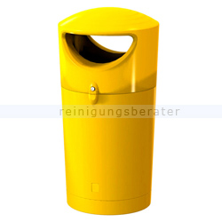 Mülltonne Metro Hooded Müllbehälter 100 L gelb