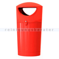 Mülltonne Metro Hooded Müllbehälter 100 L rot