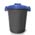 Zusatzbild Mülltonne Orgavente Plastic second life grau-blau 25 L