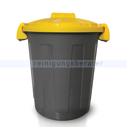 Mülltonne Orgavente Plastic second life grau-gelb 25 L