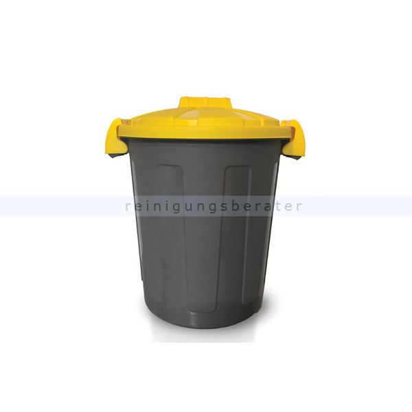 Mülltonne Orgavente Plastic second life grau-gelb 25 L