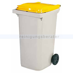 Mülltonne Rossignol Korok 240 L Kunststoff dunkelgrau/gelb