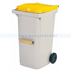 Mülltonne Rossignol Korok 240 L Kunststoff grau/gelb