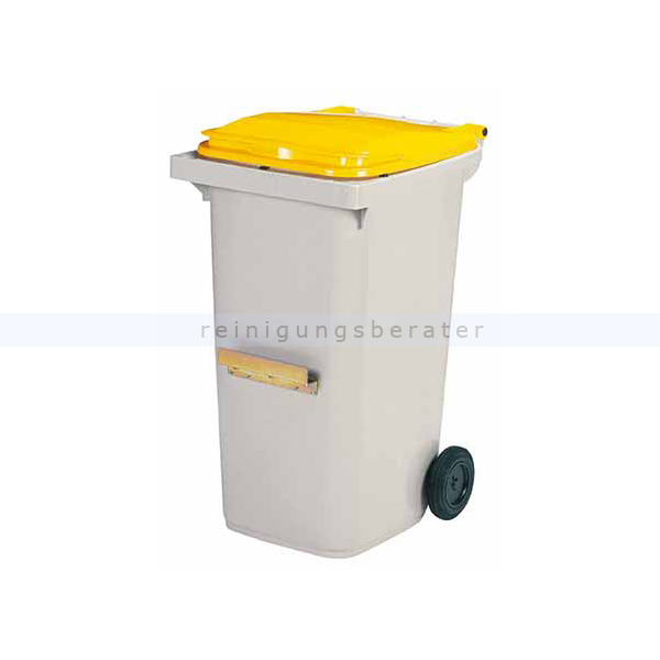 Mülltonne Rossignol Korok 240 L Kunststoff grau/gelb