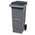 Zusatzbild Mülltonne Rossignol Korok mobiler Abfallbehälter grau 80 L