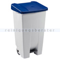 Mülltonne Rossignol Mobily mobile Tonne weiß/blau 120 L