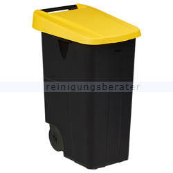 Mülltonne Rossignol Movatri fahrbar 85 L schwarz/gelb