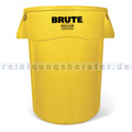 Mülltonne Rubbermaid Brute Utility rund 166,5 L Gelb