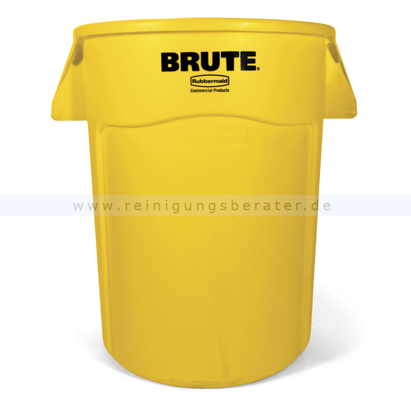 Mülltonne Rubbermaid Brute Utility rund 166,5 L Gelb