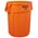 Zusatzbild Mülltonne Rubbermaid Brute Utility rund 166,5 L orange
