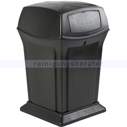 Mülltonne Rubbermaid Ranger 2-fach Einwurf 170 L schwarz