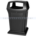 Mülltonne Rubbermaid Ranger 4-fach Einwurf 170 L schwarz