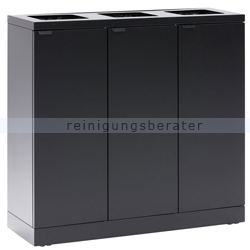 Mülltrennsystem Bica 868 Sortieranlage schwarz 3 x 65 L