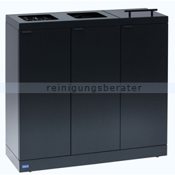 Mülltrennsystem Bica 873 Sortieranlage schwarz 3 x 65 L