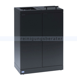 Mülltrennsystem Bica 874 Sortieranlage schwarz 2 x 65 L