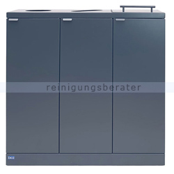 Mülltrennsystem Bica 875 Sortieranlage anthrazit 3 x 65 L