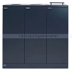 Mülltrennsystem Bica 875 Sortieranlage schwarz 3 x 65 L