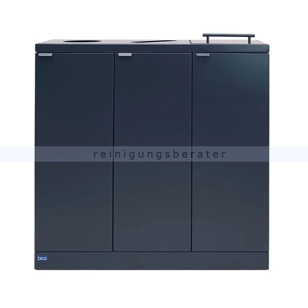 Mülltrennsystem Bica 875 Sortieranlage schwarz 3 x 65 L