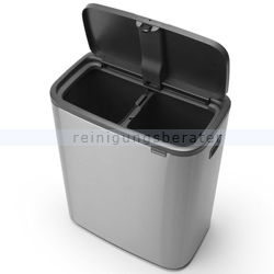 Mülltrennsystem Brabantia Bo Touch Bin 2 x 30 L Edelstahl