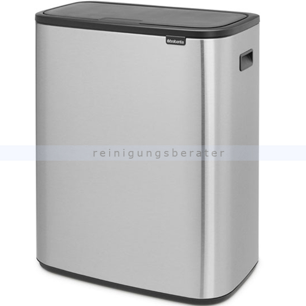 Mülltrennsystem Brabantia Bo Touch Bin 2 x 30 L Edelstahl