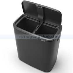 Mülltrennsystem Brabantia Bo Touch Bin 2 x 30 L schwarz