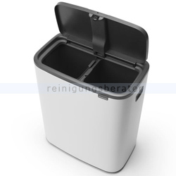Mülltrennsystem Brabantia Bo Touch Bin 2 x 30 L weiß