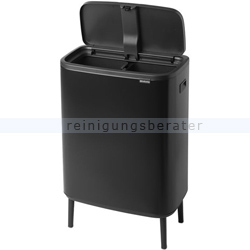 Mülltrennsystem Brabantia Bo Touch Bin Hi 2 x 30 L schwarz