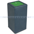 Mülltrennsystem BrickBin Biomüll Behälter grau grün 65 L