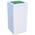 Zusatzbild Mülltrennsystem BrickBin Biomüll Behälter weiß grün 65 L
