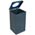 Zusatzbild Mülltrennsystem BrickBin Papier Behälter grau blau 65 L