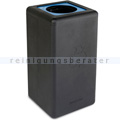 Mülltrennsystem BrickBin Papier Behälter schwarz blau 65 L