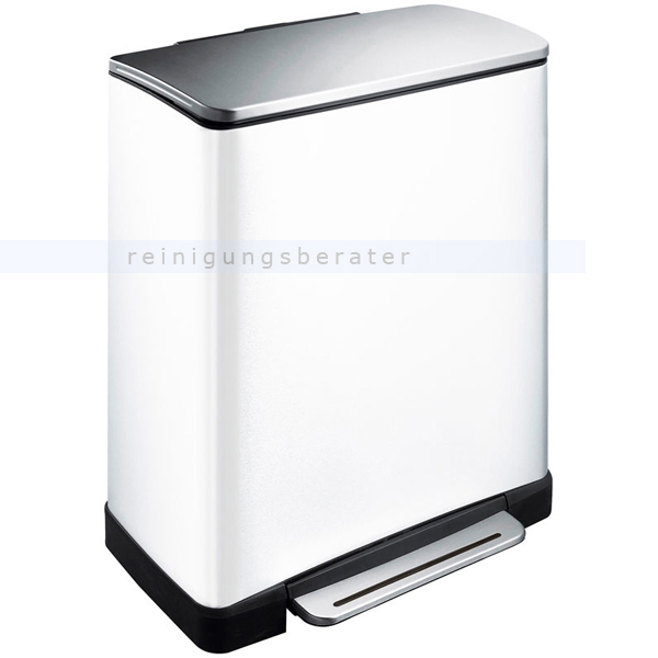 Mülltrennsystem EKO E-Cube Recycling 28 plus 18 L weiß