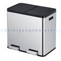 Mülltrennsystem EKO Essential Recycler 2x22 L Matt Edelstahl