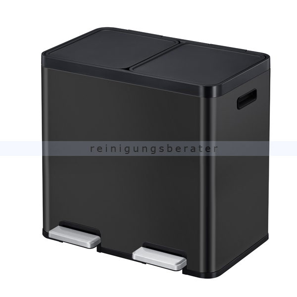 Mülltrennsystem EKO Essential Recycler 2x22 L schwarz