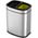 Zusatzbild Mülltrennsystem EKO OLI-Cube Open Top Bin Edelstahl 2 x 10 L