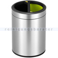 Mülltrennsystem EKO Round Open Top Bin Edelstahl 2 x 5 L