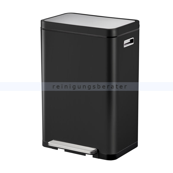 Mülltrennsystem EKO X-Cube Tretmülleimer schwarz 2 x 20 L