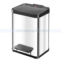 Mülltrennsystem Hailo Trento Öko duo 22 2x11 L Edelstahl