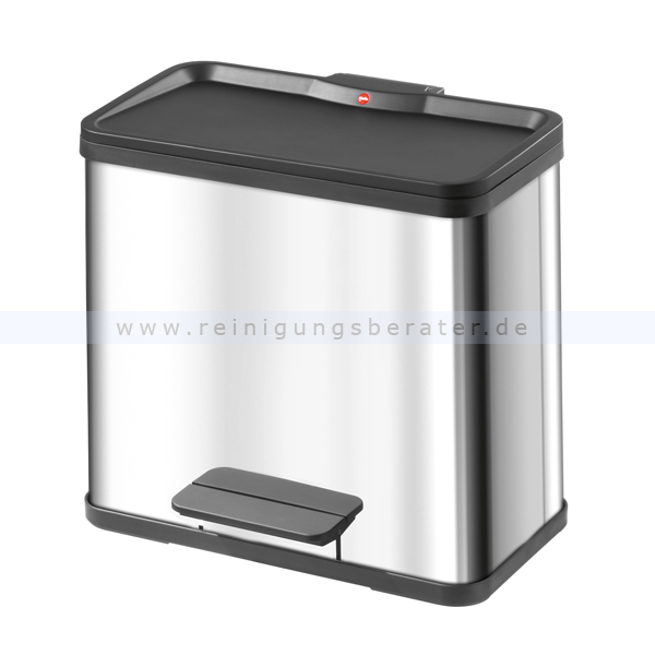 Mülltrennsystem Hailo Trento Öko duo 30 L Edelstahl