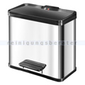 Mülltrennsystem Hailo Trento Öko Trio 33 3x11 L Edelstahl