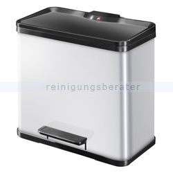 Mülltrennsystem Hailo Trento Öko Trio 33 3x11 L Silber