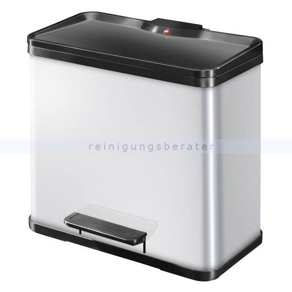 Mülltrennsystem Hailo Trento Öko Trio 33 3x11 L Silber
