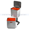 Mülltrennsystem Intelligent Waste Totem Recycler graphit