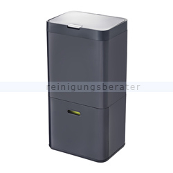 Mülltrennsystem Intelligent Waste Totem Recycler graphit 60 L