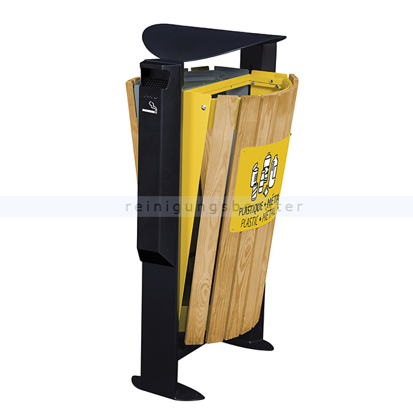Mülltrennsystem Rossignol Arkea 2x 60 L mit Ascher 3 L