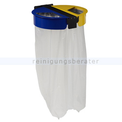 Mülltrennsystem Rossignol Citwin Stahl 2 x 110 L gelb, blau