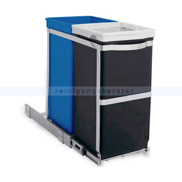 Mülltrennsystem Simplehuman Einbaumülleimer 35 L Schwarz