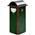 Zusatzbild Mülltrennsystem VAR AG 60 mit Ascher moosgrün 120 L